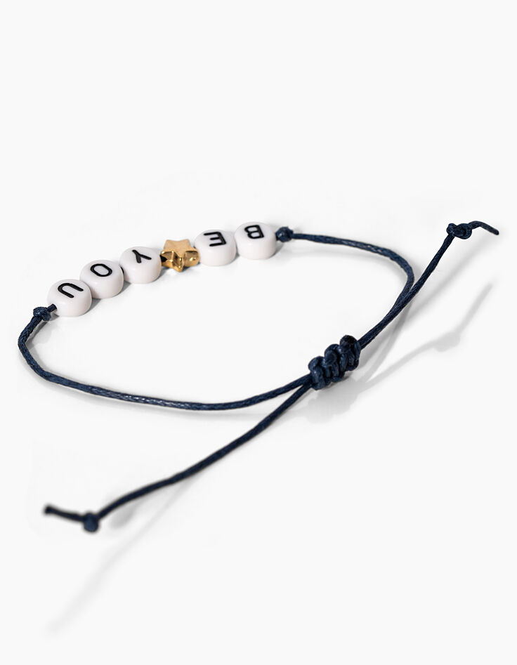 Girls’ slogan and bead bracelets-4