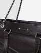 Braune Cabas-Tasche 1440 Leder Seiten-Zips Größe L Damen-5 Braune Cabas-Tasche 1440 Leder Seiten-Zips Größe L Damen-5