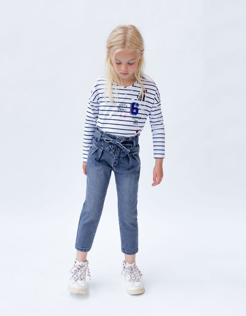 Blaue BALLON-Mädchenjeans Waterless