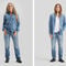 Gender Free-Overhemd in WATERLESS jeans Uniseks - IKKS image number 2