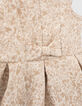 Goldfarbenes Mädchenjacquardkleid-7