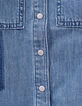 Mädchen-Hemdblusenkleid aus Jeansstoff in Stone Blue-7