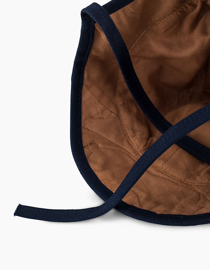 Casquette navy bi matière bébé garçon -4