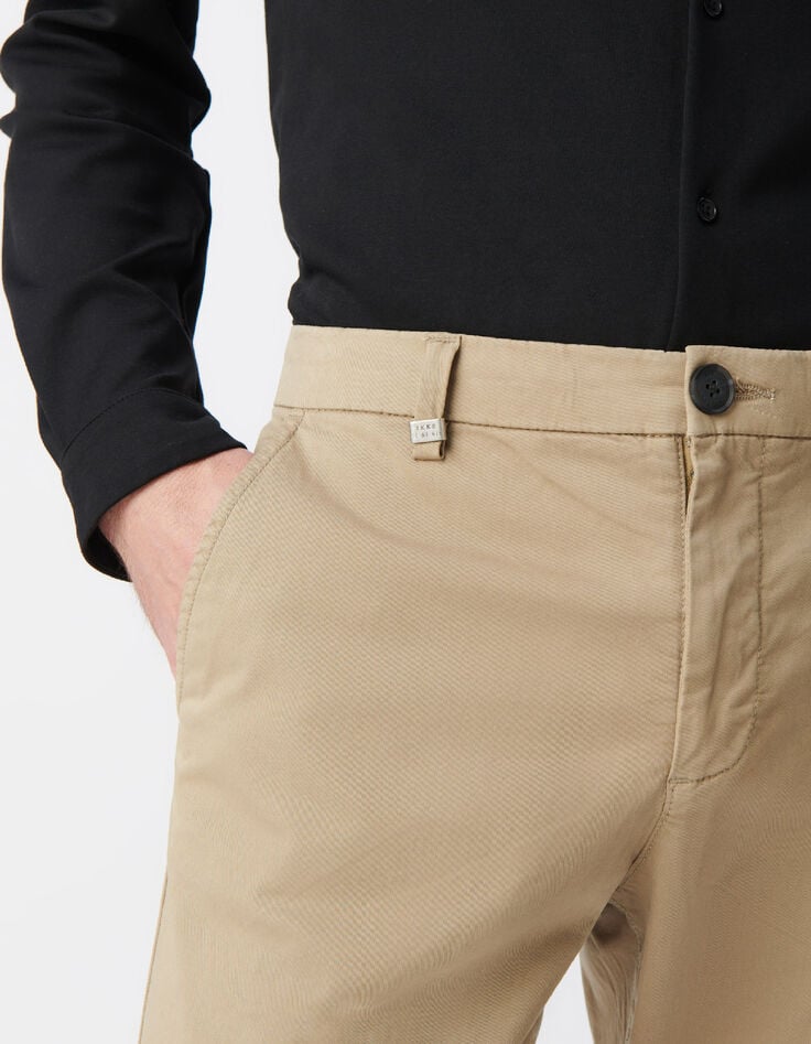 Pantalon chino SLIM beige Homme-3