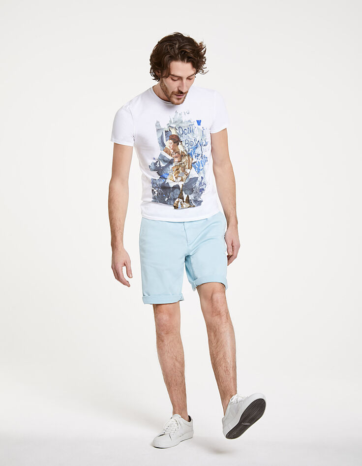 Tee-shirt blanc arty homme-6