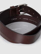 Brauner Lederg&uuml;rtel f&uuml;r Herren mit Metallschnalle-3