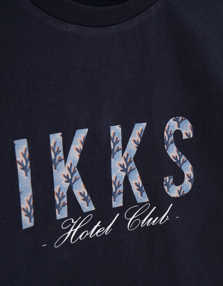 Boy's navy message T-shirt-2 Boy's navy message T-shirt-2