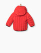 Chaqueta acolchada roja bebé niño -3