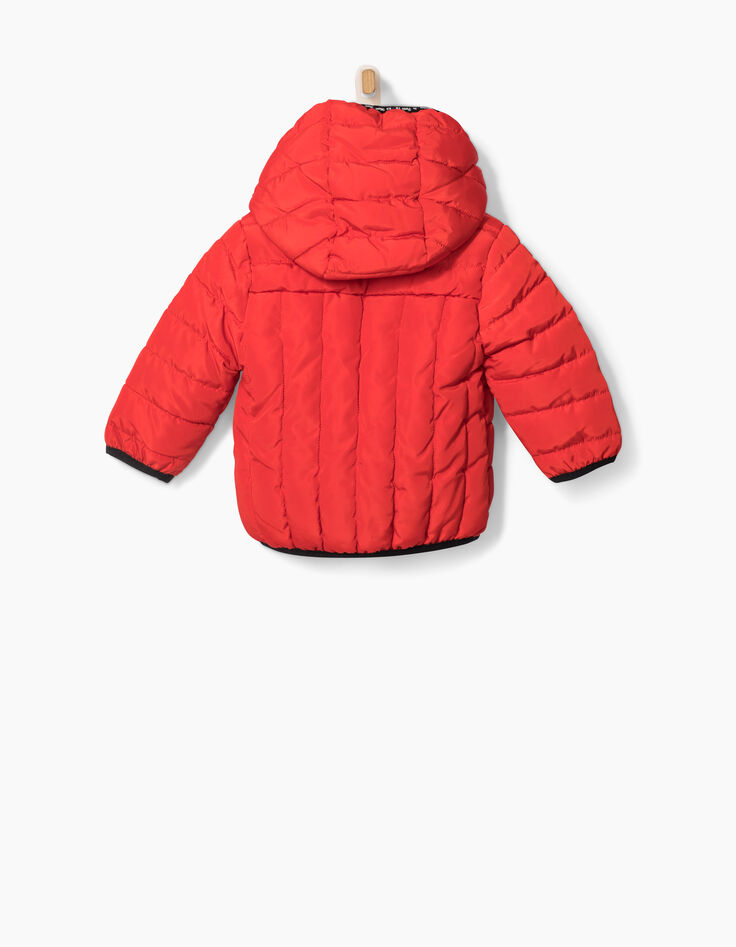 Chaqueta acolchada roja bebé niño -3
