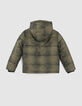 Bronzefarbene Jungensteppjacke mit Tie-and-Dye-Effekt-2