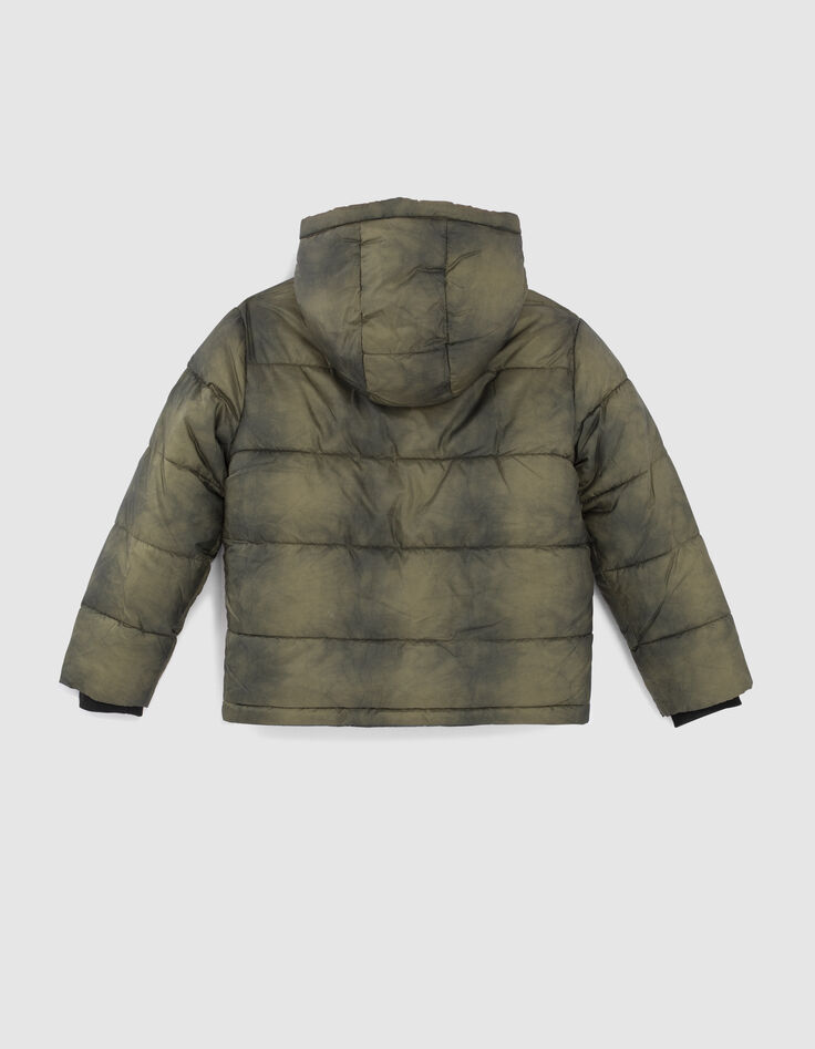 Bronzefarbene Jungensteppjacke mit Tie-and-Dye-Effekt-2