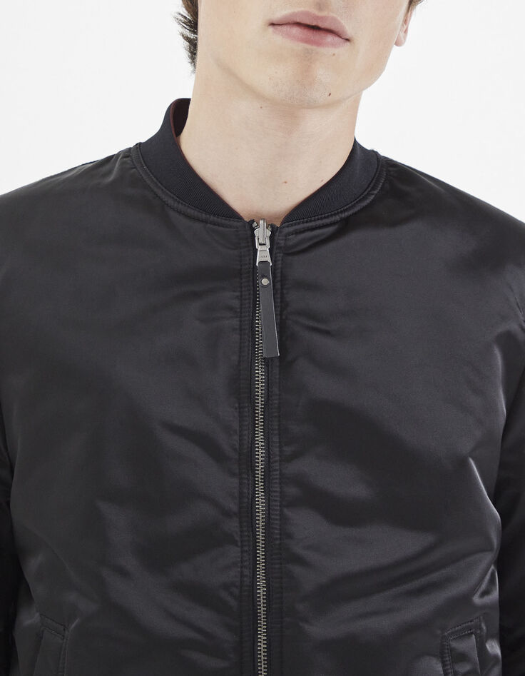 Bomber réversible dark purple et noir nylon Homme-4