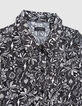 Schwarzes Mädchenkleid, LENZING™ ECOVERO™, Dschungel-Print-2