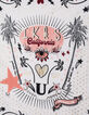 Chèche blanc et pêche IKKS California fille-4