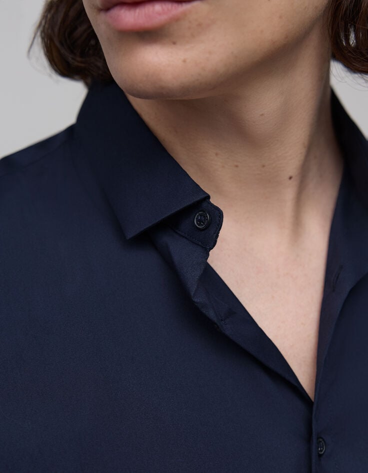 Camisa SLIM azul marino EASY CARE Hombre-4