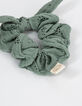 Groene scrunchie in biokatoengaas GABRIELLE PARIS-2