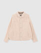 Beige jasje ribfluweel meisjes-1