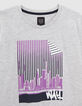 Boys' grey organic cotton T-shirt, striped Miami image-2