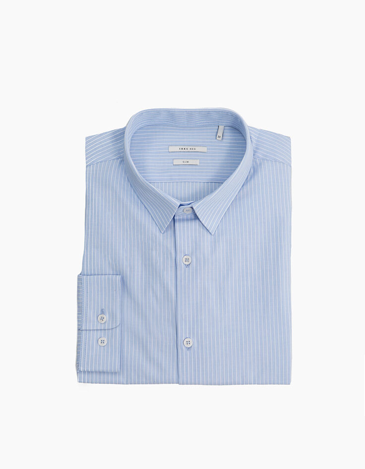 Chemise bleu ciel homme-5