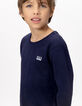 Marineblaues Jungenshirt Essentiels aus Biobaumwolle-5