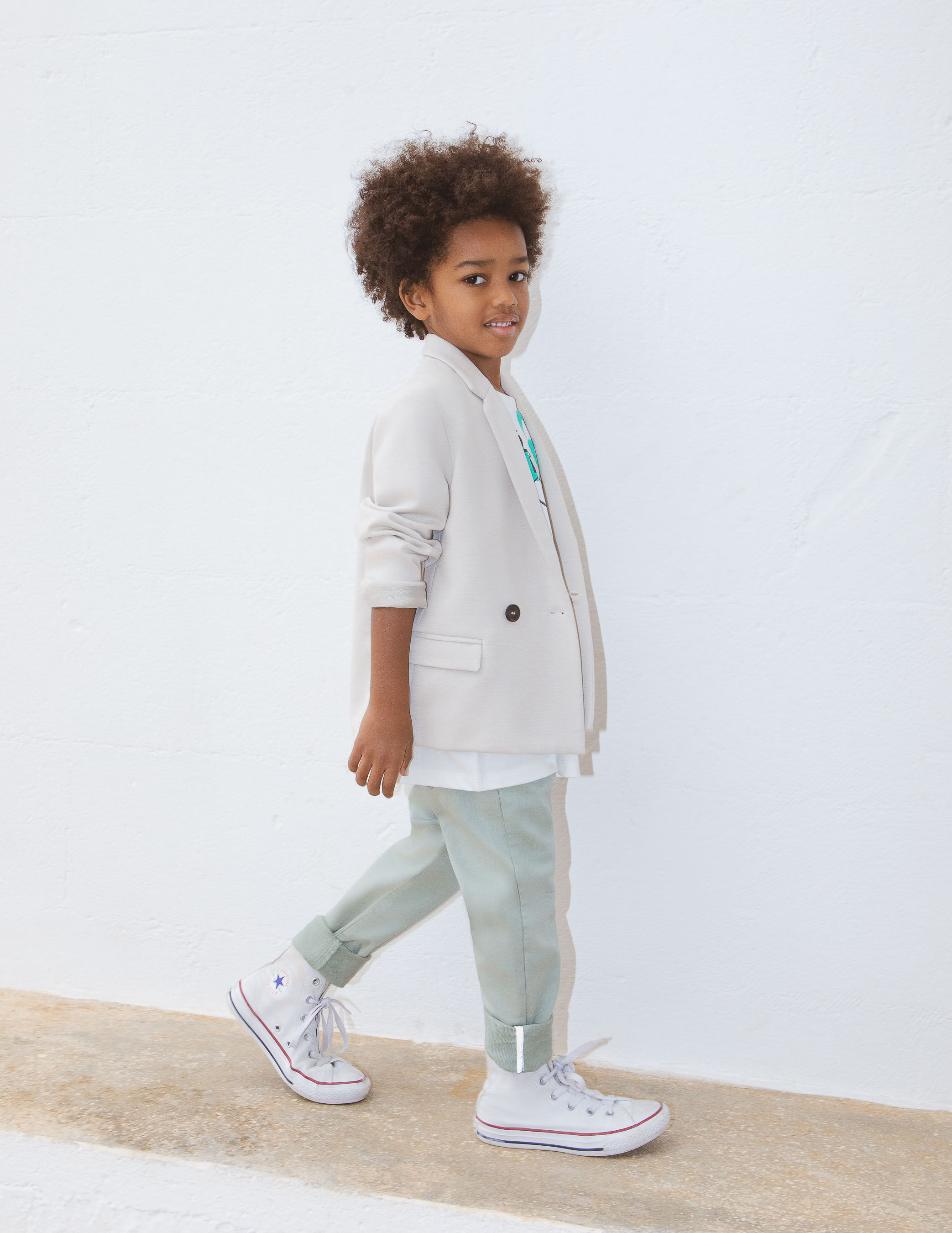Boys beige blazer shop