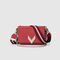 Le 111 Scarlett cuir d'agneau rouge et cuir de vachette pony z&egrave;bre femme - IKKS image number 0