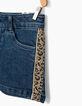 Short en jean stone blue et léopard fille-3