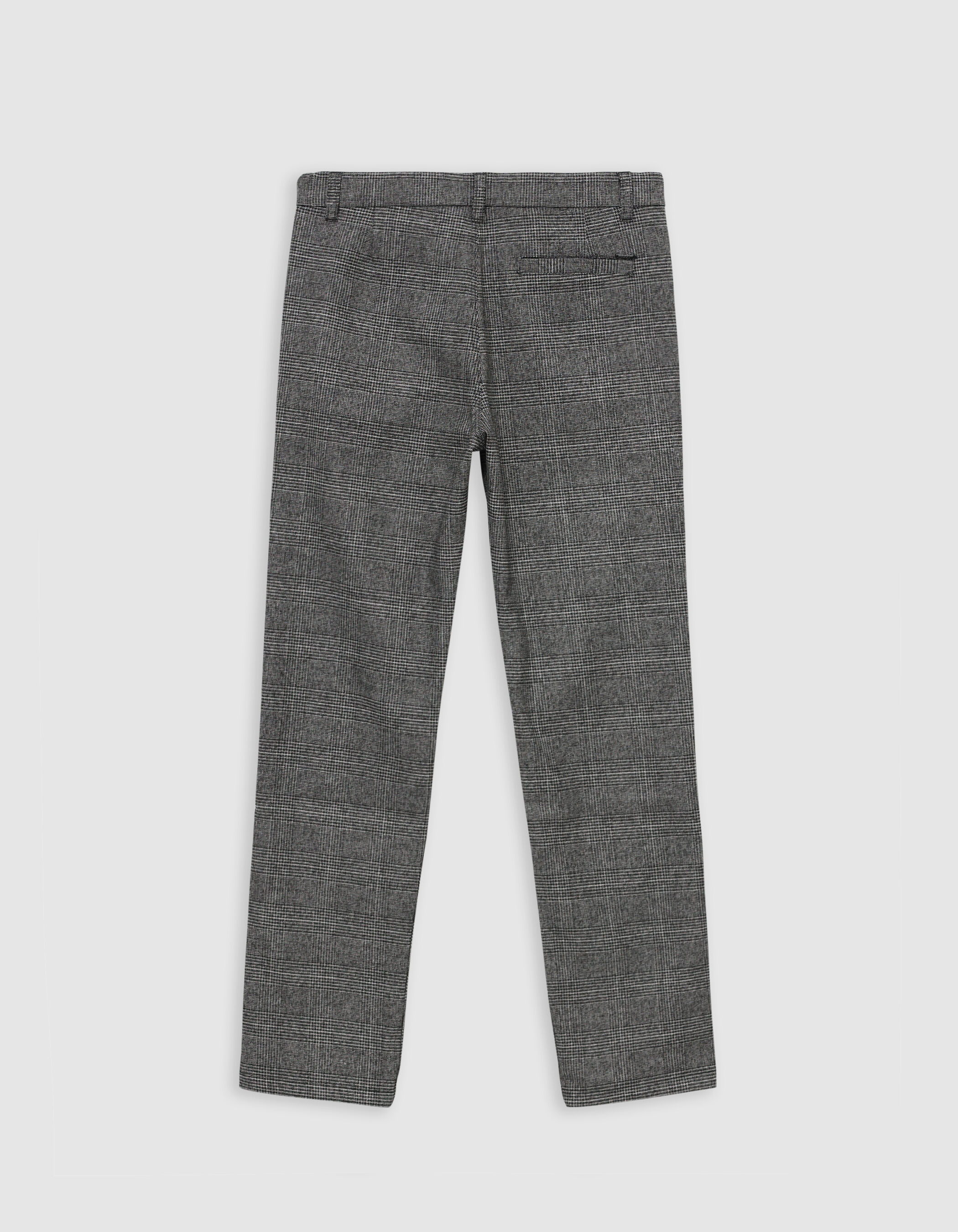 Pantalon CHINO noir motif prince de Galles garcon IKKS