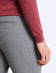Graue Herrenanzughose mit Glencheck-Karomuster Travel Suit-5