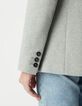 Grey blazer with black hood Women-4
