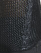 Pull en maille sans manches noir finition foil femme-4