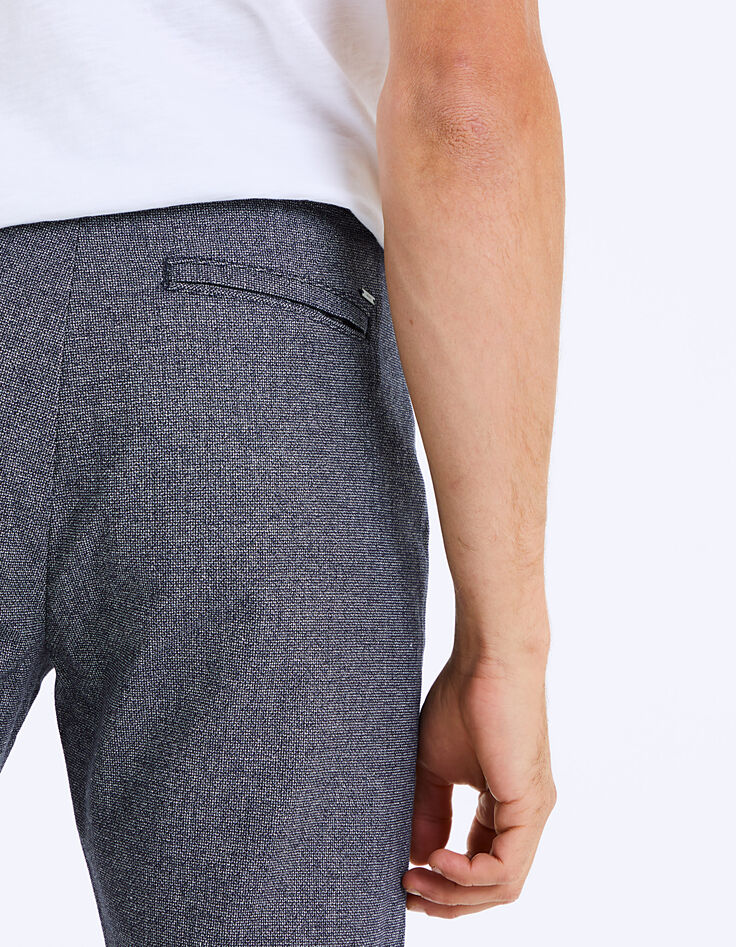 Marine faux-uni slim chino-broek voor heren-5 Marine faux-uni slim chino-broek voor heren-5