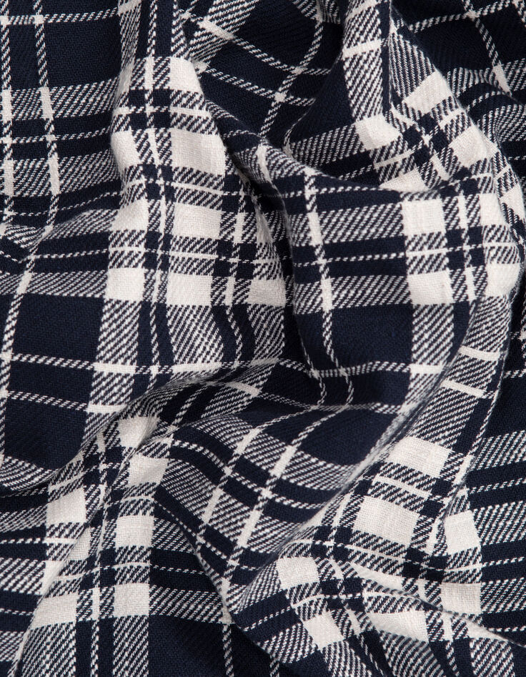 Surchemise REGULAR marine motif carreaux Homme-8
