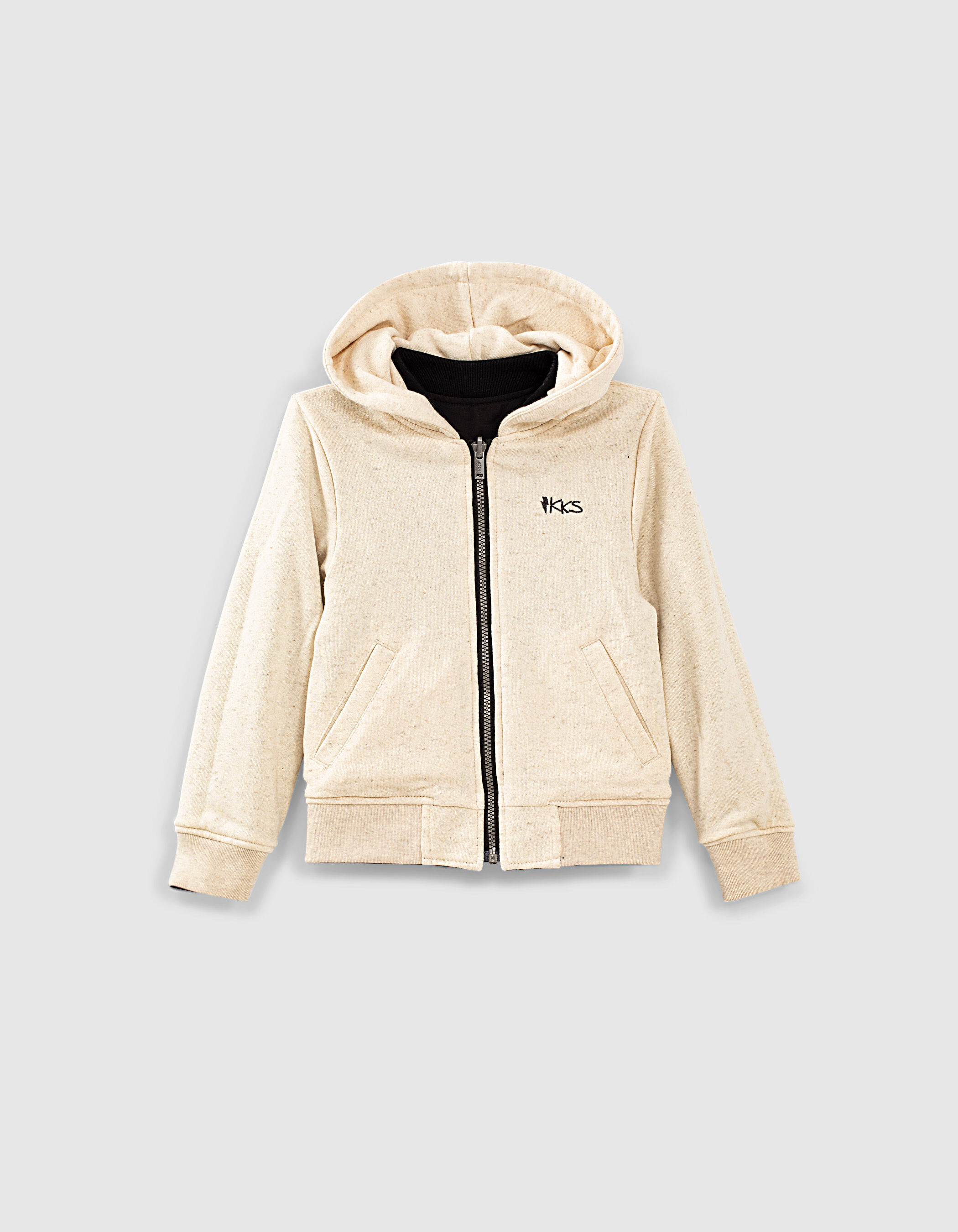 Blouson reversible noir et ivoire garcon IKKS