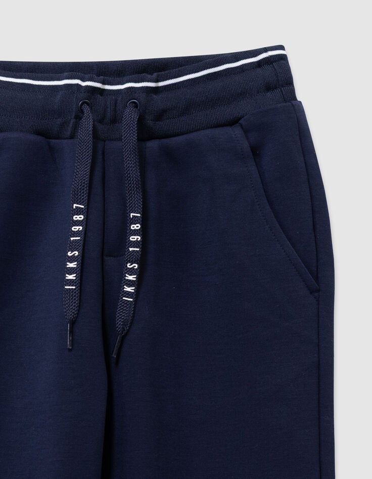 Pantalon de jogging marine typo cordons garçon-5 Pantalon de jogging marine typo cordons garçon-5