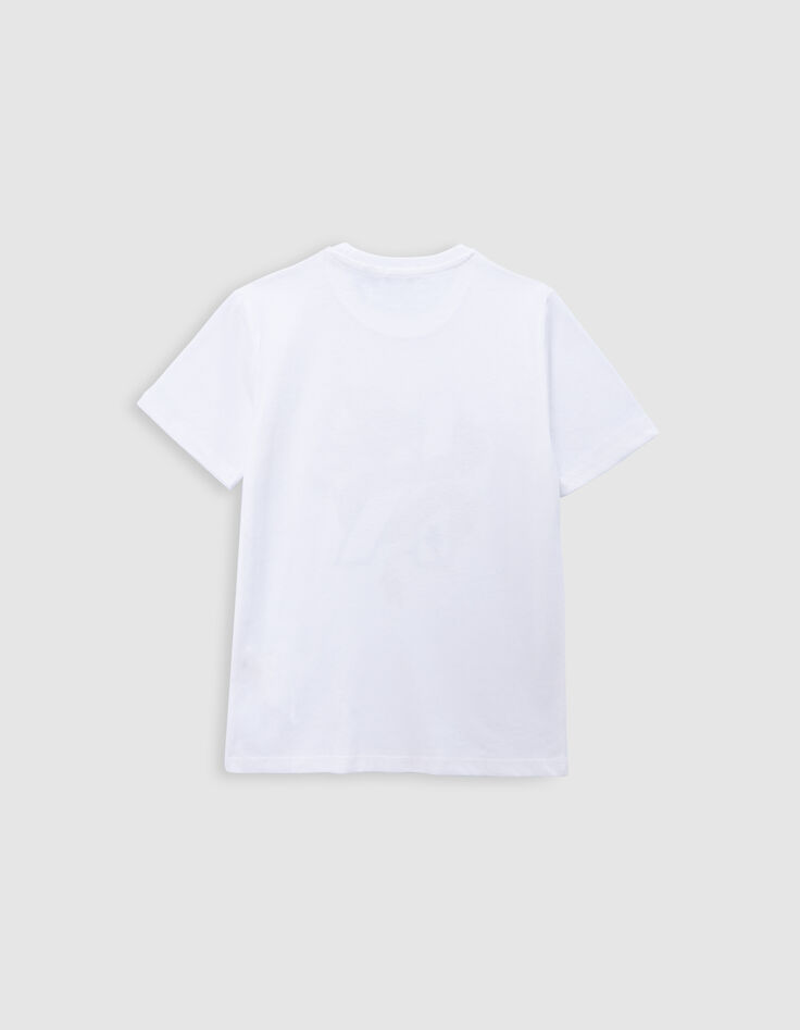 T-shirt blanc coton bio dragon-K garçon-4