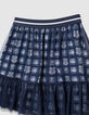 Falda azul marino bimaterial tul Harry Potter niña-4