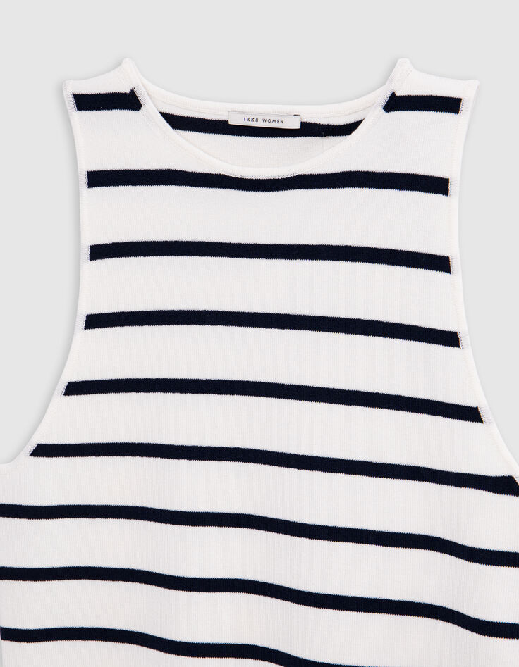 T-shirt Marinière sans manches femme-7