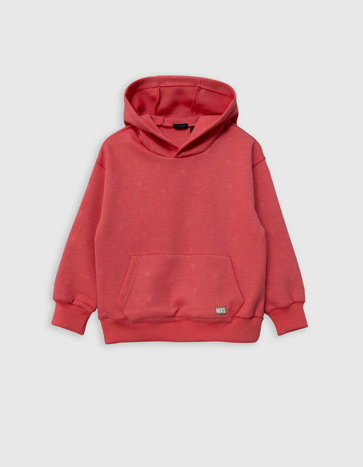 Boy's red palm hoodie-1