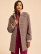 Manteau camel motif carreaux I.Code-1