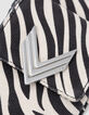 Telefoonhoes 111 ecru canvas zebrapatroon Dames-6