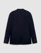 Veste de costume bleu fonc&eacute; sans col Homme-2