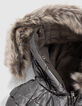Parka r&eacute;versible bronze et matelass&eacute;e m&eacute;tallis&eacute;e fille-5