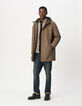 Beige parka WATERPROOF BREATHABLE doorstikt Heren-6