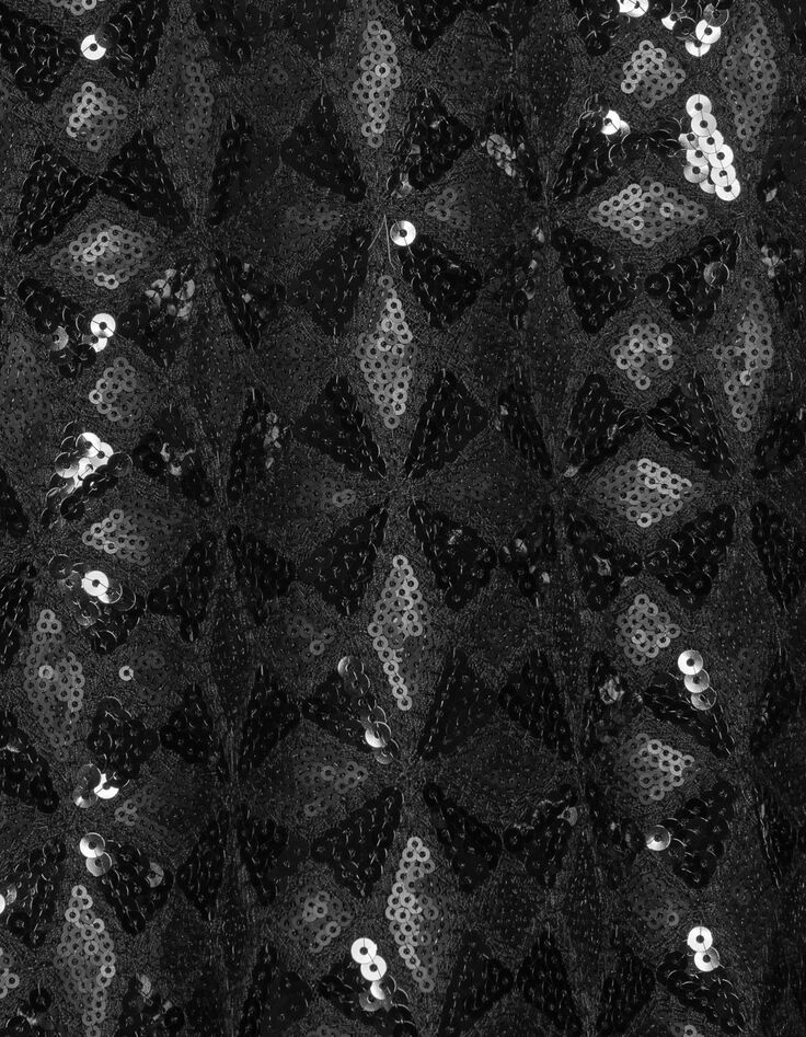 Top noir brodé sequins manches papillon Femme-6