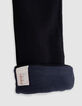 Baby girls' black and navy reversible leggings-7 Baby girls' black and navy reversible leggings-7