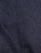 Marineblaue weite Mädchenjeans mit festem Revers-9