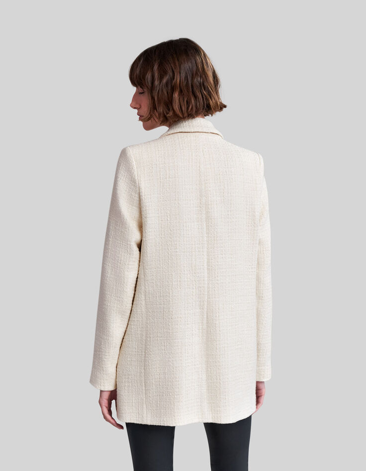 Abrigo crudo efecto tweed-3