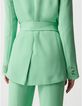 Gr&uuml;ne Anzugjacke aus recyceltem Polyester f&uuml;r Damen-8