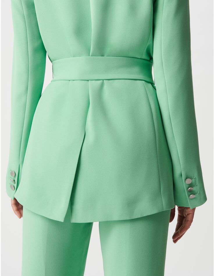 Gr&uuml;ne Anzugjacke aus recyceltem Polyester f&uuml;r Damen-8